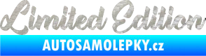 Samolepka Limited edition 006 3D karbon stříbrný