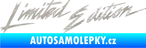 Samolepka Limited edition new 001 v řádce 3D karbon stříbrný