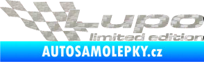 Samolepka Lupo limited edition levá 3D karbon stříbrný