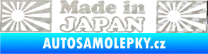 Samolepka Made in Japan 002 3D karbon stříbrný