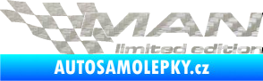 Samolepka MAN limited edition levá 3D karbon stříbrný