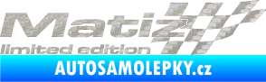 Samolepka Matiz limited edition pravá 3D karbon stříbrný