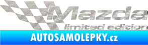 Samolepka Mazda limited edition levá 3D karbon stříbrný