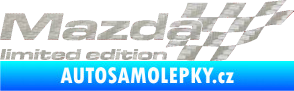 Samolepka Mazda limited edition pravá 3D karbon stříbrný