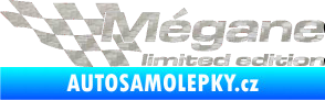 Samolepka Mégane limited edition levá 3D karbon stříbrný