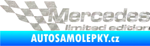 Samolepka Mercedes limited edition levá 3D karbon stříbrný