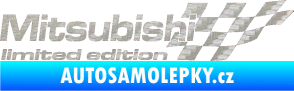 Samolepka Mitsubishi limited edition pravá 3D karbon stříbrný