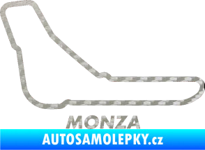 Samolepka Okruh Monza 3D karbon stříbrný