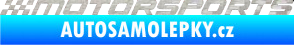 Samolepka Motorsports 001 3D karbon stříbrný