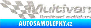 Samolepka Multivan limited edition levá 3D karbon stříbrný