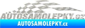 Samolepka Nálepka na auto - www.autosamolepky.cz 002 3D karbon stříbrný