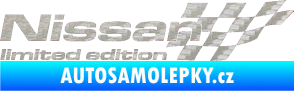 Samolepka Nissan limited edition pravá 3D karbon stříbrný