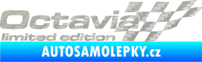 Samolepka Octavia limited edition pravá 3D karbon stříbrný