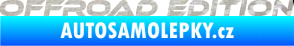 Samolepka Offroad edition 001 nápis 3D karbon stříbrný