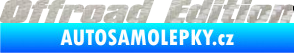 Samolepka Offroad edition 002 nápis 3D karbon stříbrný