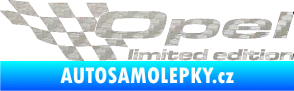 Samolepka Opel limited edition levá 3D karbon stříbrný