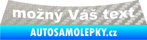 Samolepka Opel Omega 90 - přední 3D karbon stříbrný