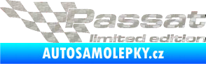 Samolepka Passat limited edition levá 3D karbon stříbrný