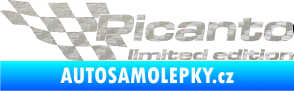 Samolepka Picanto limited edition levá 3D karbon stříbrný