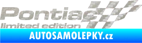 Samolepka Pontiac limited edition pravá 3D karbon stříbrný