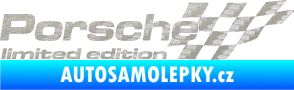 Samolepka Porsche limited edition pravá 3D karbon stříbrný