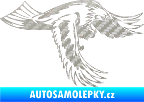 Samolepka Predators 048 pravá 3D karbon stříbrný