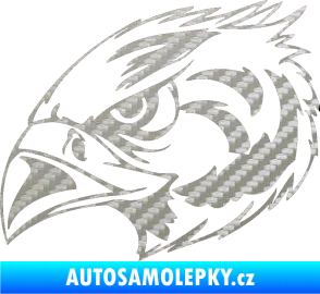 Samolepka Predators 084 levá 3D karbon stříbrný