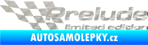 Samolepka Prelude limited edition levá 3D karbon stříbrný