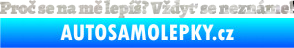 Samolepka Proč se na mě lepíš? Vždyť se neznáme! 002 3D karbon stříbrný
