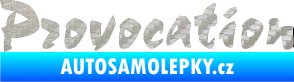 Samolepka Provocation 3D karbon stříbrný