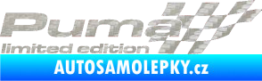 Samolepka Puma limited edition pravá 3D karbon stříbrný