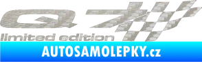 Samolepka Q7 limited edition pravá 3D karbon stříbrný