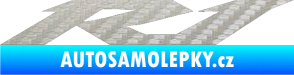 Samolepka R1 001 3D karbon stříbrný