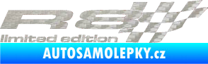 Samolepka R8 limited edition pravá 3D karbon stříbrný