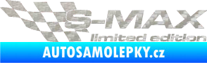 Samolepka S-MAX limited edition levá 3D karbon stříbrný