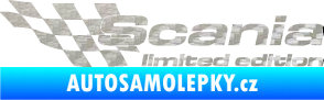 Samolepka Scania limited edition levá 3D karbon stříbrný
