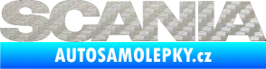 Samolepka Scania 3D karbon stříbrný