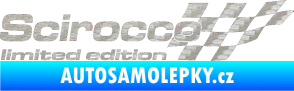 Samolepka Scirocco limited edition pravá 3D karbon stříbrný