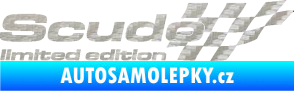 Samolepka Scudo limited edition pravá 3D karbon stříbrný
