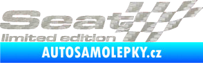 Samolepka Seat limited edition pravá 3D karbon stříbrný