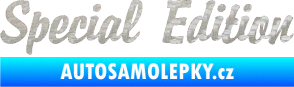 Samolepka Special edition 001 3D karbon stříbrný