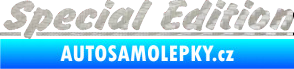 Samolepka Special edition 002 3D karbon stříbrný