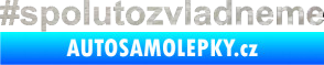 Samolepka #spolutozvladneme 3D karbon stříbrný