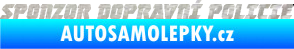 Samolepka Sponzor dopravní policie 001 3D karbon stříbrný