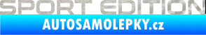 Samolepka Sport edition 006 nápis 3D karbon stříbrný