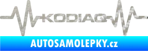 Samolepka Srdeční tep 071 Kodiaq 3D karbon stříbrný