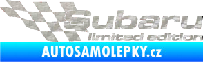 Samolepka Subaru limited edition levá 3D karbon stříbrný