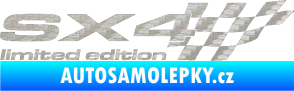 Samolepka SX4 limited edition pravá 3D karbon stříbrný