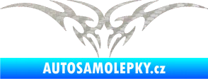 Samolepka Tetování 001 3D karbon stříbrný