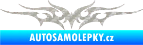 Samolepka Tetování 011 3D karbon stříbrný